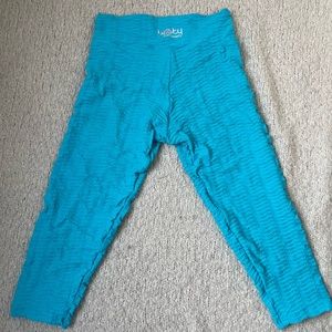 blue textured leggings (azul clara) booty by brabants